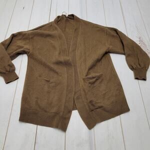 Wilfred Free Unwind 100% merino wool cardigan bishop sleeve